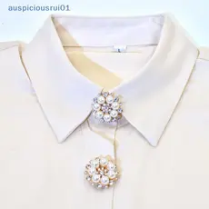 Pérola Strass Abotoaduras Botão Cobre Moda Roupas Decoração Bonito Manga Clipe Feminino Luxo Manguito Novo