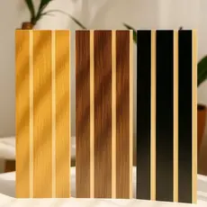 Kit 5|10|20 Painel Ripado MDF 45x11 cm Revestimento Decorativo Moderno Para Parede