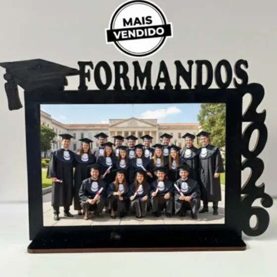 Kit 5 Unidades Lembrança Formatura Porta Retrato Formandos 2026