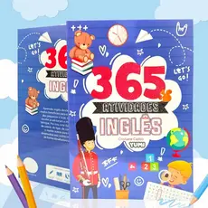 Livro : 365 Atividades Inglês | Apostila De Estudos Infantil C Exercícios E Desenhos - Para Crianças