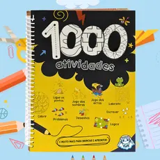 Livro Infantil Educativo 1000 Atividades de Colorir, Escrever, Matemática Brincar e Aprender