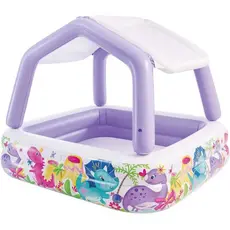 Piscina Inflável Infantil Lazer Cobertura Removível 295L Intex