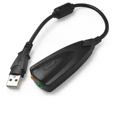 Placa De Som Áudio Externo Adaptador Usb 7.1 Notebook PC Windows, Linux, Mac OS