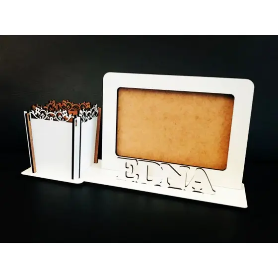 Kit Porta Caneta com Porta Retrato Lembrancinha Formatura e Aniversário