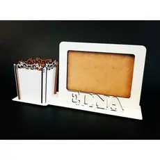 Kit Porta Caneta com Porta Retrato Lembrancinha Formatura e Aniversário