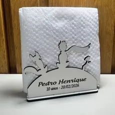 Kit Porta Guardanapo Pequeno Príncipe Personalizado em MDF | Lembrancinha de Aniversário