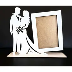 Kit Porta-Retrato Casamento em MDF 10x15 | Noivos Decorativo | Presente para Casamento
