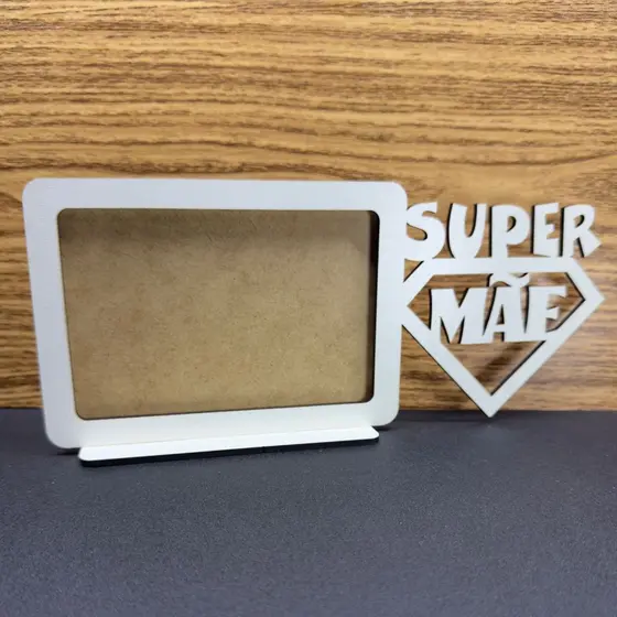 Porta Retrato Lembrancinha Dia das Mães Porta Retrato MDF Super Mãe Personalizado