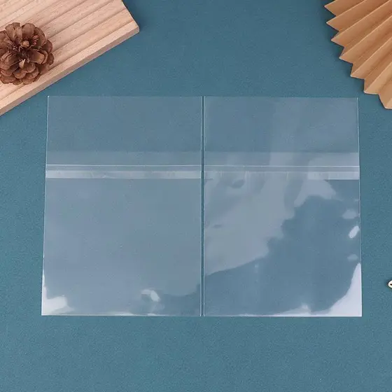 [EL-t] 50 Unidades De Sacos De CD Transparentes E Resseláveis , Mangas Externas De Plástico Para Fita , Discos De Gravaç