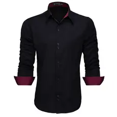 Camisa Social Masculina Manga Longa Slim Prtea Fácil de Passar e Não Solta Tinta