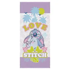 Toalha de Banho Infantil Lepper Felpuda Personagens Stitch Barbie SpiderMan Mickey Minnie Moana Vingadores