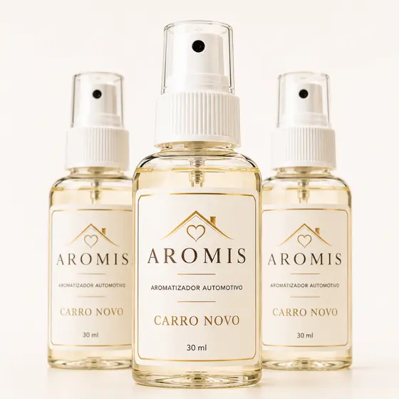 KIt Cheirinho Carro Novo 30ml Spray Premium Perfume Para Carro 1 2 3 Unidades