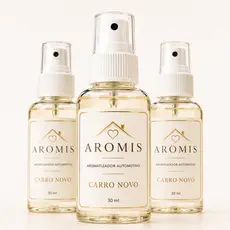 KIt Cheirinho Carro Novo 30ml Spray Premium Perfume Para Carro 1 2 3 Unidades
