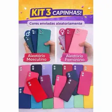 Kit 5 ou 3 Peças Capa Capinha Silicone Aveludado Cor Aleatória Proteção Excelente Qualidade Para LG