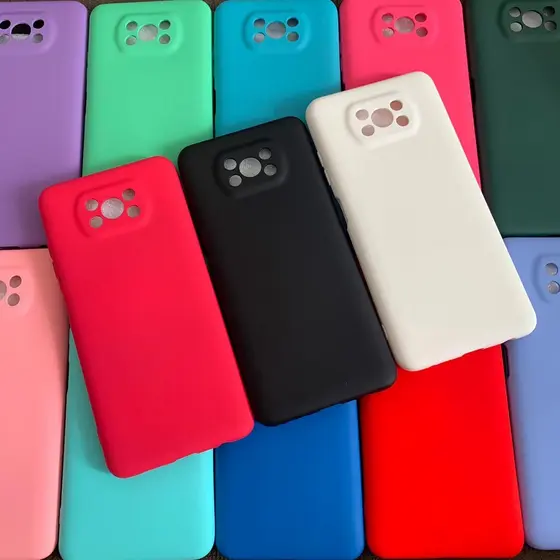 Kit 5 ou 3 Peças Capa Capinha Silicone Aveludado Cor Aleatória Proteção Excelente Qualidade Para Xiaomi 12T PRO 12T