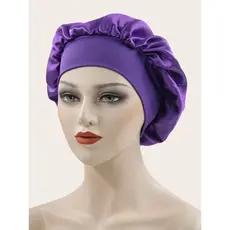 Touca de Cetim Antifrizz - ROXO - Tratamento Capilar Sono de Beleza