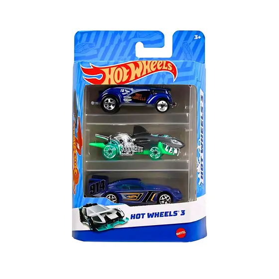 Hot Wheels Die-cast Mattel Kit 3 Sortido Original