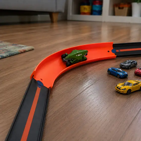 Curva 90° Para Pista Hot Wheels
