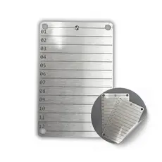 Placa Cold Wallet Gravada - 12/24 Palavras