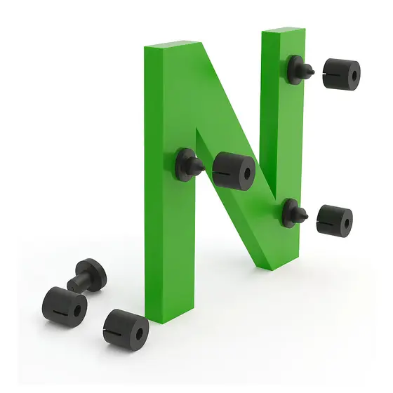Pino Fixador Letras/caixa/logos/placas - 50 Unidades