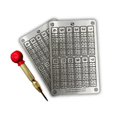 Kit Riscador + 2x Carteira Cripto Cold Wallet Gravada 12/12Palavras