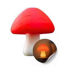 Luminária Cogumelo Decorativa – Iluminação Suave e Divertida