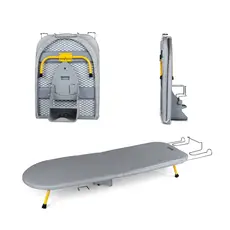 Lumai Tábua Passar Roupa Ferro Portátil Dobrável Mesa Bancada Viagem Tecido Antichama Inox