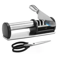 Lumai Afiador Facas Detroit 4 Estágios Diamante Tungstênio Cerâmica Tesoura Manual Cozinha Inox
