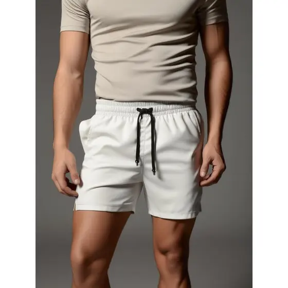 Short Mauricinho Bermuda Masculina Lisa com Bolso Elástico na Cintura Streetwear Dia a Dia Leve Básico Envio Imediato