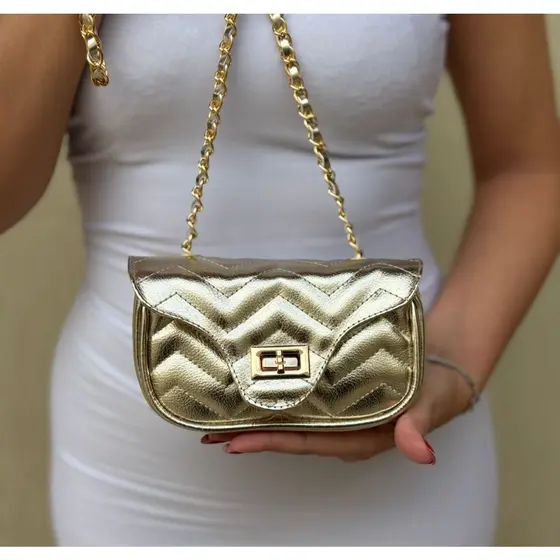 Bolsa Pequena Feminina Bordada Qualidade Superior Promoção Tiracolo Festa Luxo Envio Rapido Dourada