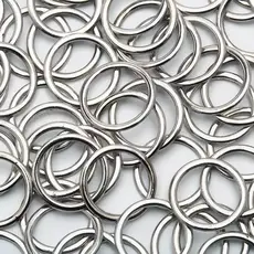 Argola de Metal para Alça de Sutiã KIt 50 40 30 20 Unidades Metal Prata 10mm  Aviamentos  Artesanato