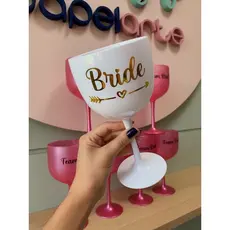 Taça acrilico personalizada para despedida de solteira