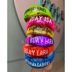 Pulseiras de LED Personalizadas para Festa Acende com Batida da Música