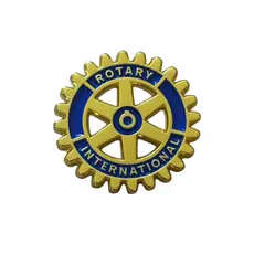 Pin Broche Rotary International Club Roda Metal Dourado