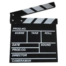 Claquete De Cinema Para Filmagem Ou Decoração You Tuber Diretor Madeira MDF 21cm