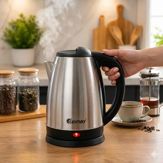 Chaleira Elétrica Inox 1.8L Potente Inox 110v/220v Chá Café