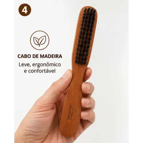 Escovinha Escova Pente Disfarce Madeira Para Cabelo e Barba Escova Escovinha de Barba Cabelo Bigode