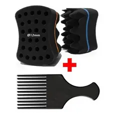 Esponja Nudred 01 Bucha De Cabelo Turbo +01 Pente Garfo