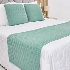 Peseira Manta Tricot Cama Casal Queen King Efeito 3D - SOMENTE A PESEIRA