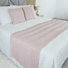 Peseira Manta Tricot Cama Casal Queen King Links - SOMENTE A PESEIRA