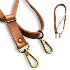 Alça transversal 2cm x 1,45m de couro sintético montana para bolsa tiracolo, crochê