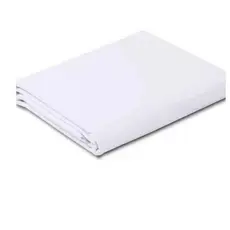 Lençol De Solteiro 1 Pç Branco Avulso Ideal Para Presidio Tamanho 1,40/2,40 Sem Elastico
