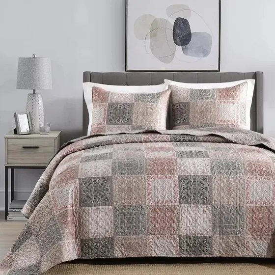 COBRE LEITO MAGNIFIC ESTAMPADO CASAL ACABAMENTO EM VIES