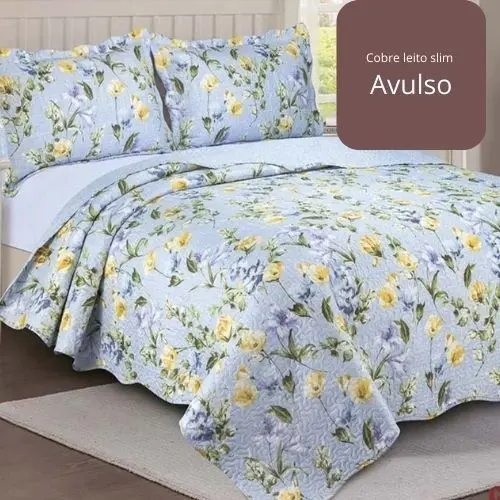 Cobre Leito Slim Avulso Magnific Estampado- Casal Padrão