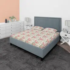 Jogo De Cama Queen 180 Fios Microfibra Estampada