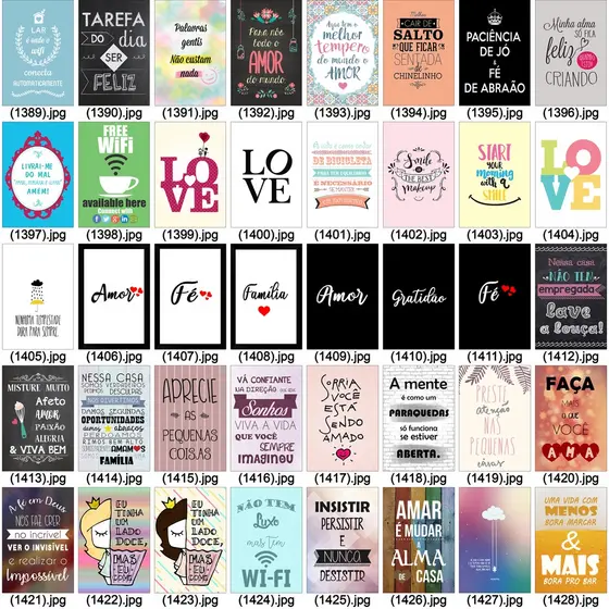 Kit 10 Quadros Decorativos Placas Frases Motivacionais Você Escolhe 20x30