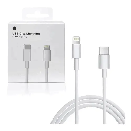 Cabo USB-C 1 e 2 metros Lightning para IPHONE APPLE LACRADO - ENVIO IMEDIATO