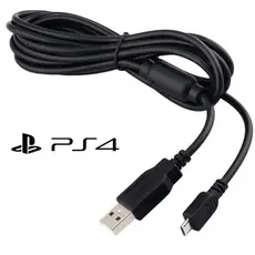 Cabo Para Carregar Controle Para Ps4 Sony Com Filtro Envio Imediato 1,8M