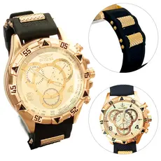 Relogio Masculino Aço Inoxidável Invicta Pulseira Silicone