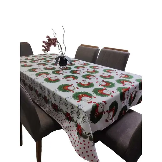 Toalha para Mesa em oxford Tema festas (Natal/Natalina/ papai Noel)